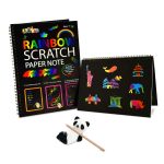 gifts for 10 year old rainbow scratch book