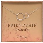 interlocking infinity circles necklace best friend gifts