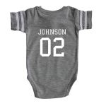 personalized baby gifts custom football bodysuit