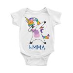 personalized baby gifts dabbing unicorn personalized