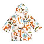 personalized baby gifts plush hooded zoo