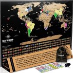 scratch off travel map travel gifts