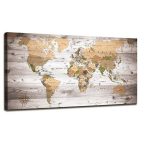world map canvas travel gifts