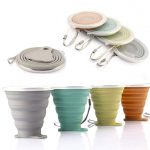 collapsible silicone travel camping cups
