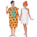 flintstones fred and wilma couples halloween costume set