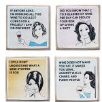 funny wine coasters