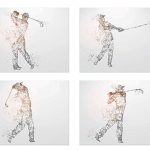 golf art silhouette