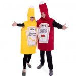 ketchup and mustard couples halloween costume set