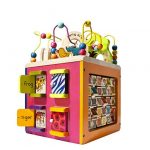 kids wooden activity cube