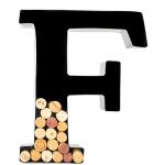 letter wine cork holder