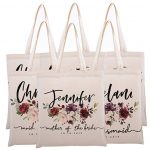 personalized bridesmaid totes