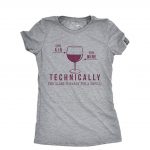 technically wine tshirt
