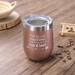 touching bridesmaid wine tumbler