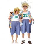 world traveler couples halloween costume set