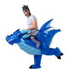 riding dragon inflatable costume