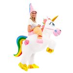 riding unicorn inflatable costume